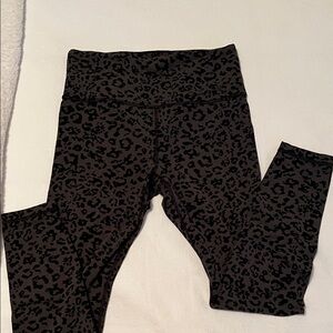 Athleta Black Leopard Print Leggings